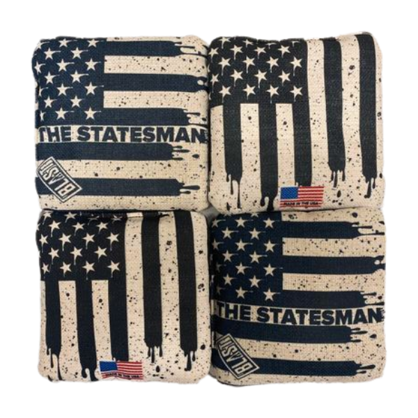 The Statesmen Pro Cornhole Bags (6/9). Flat fill, smaller profile.