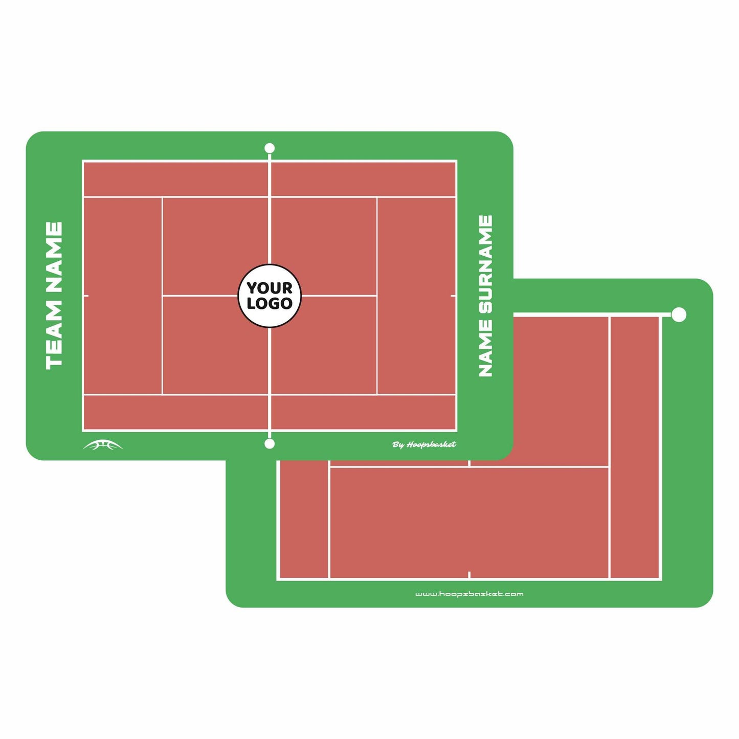 Custom Tennis Magnetic Coaching Board 15.7'' x 10.6'' / 40 x 27 cm