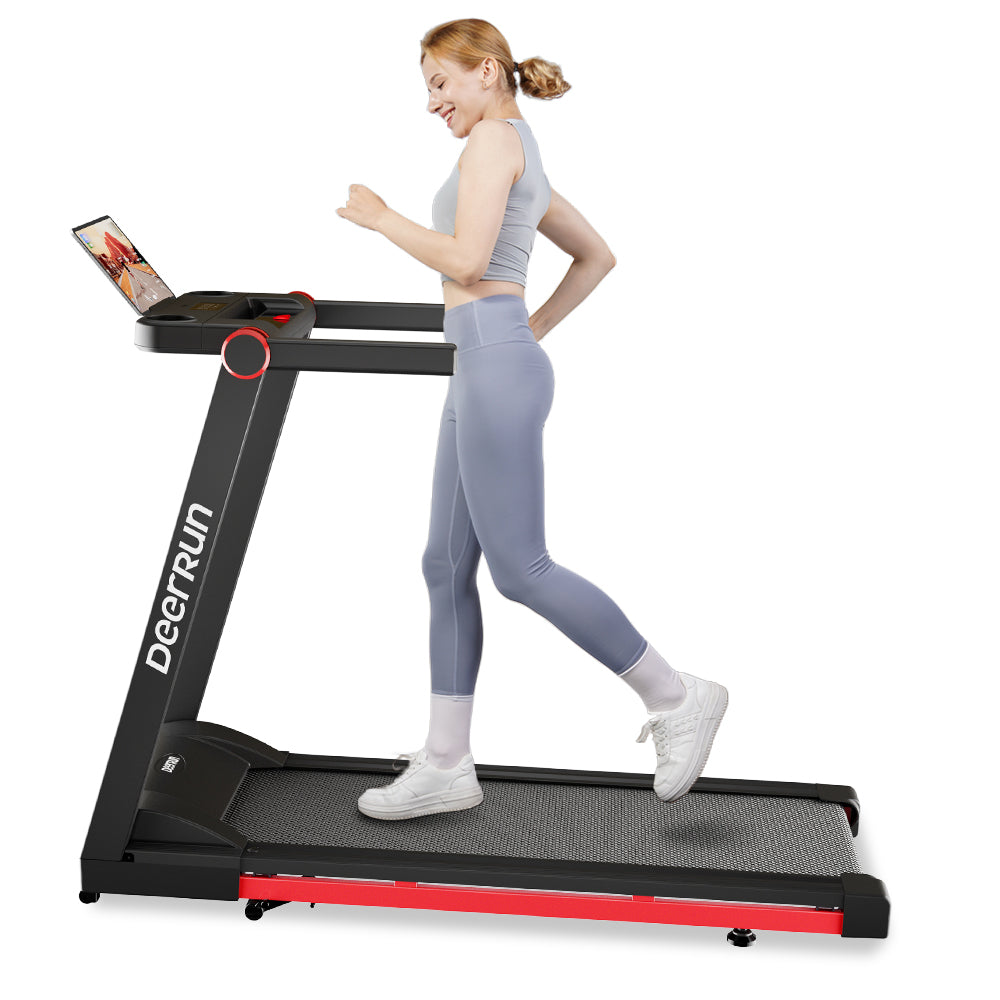DeerRun A1 Pro Move+ 6% Incline Foldable Treadmill——Upgraded Chip & NFC Support | 350Lbs, 10mph