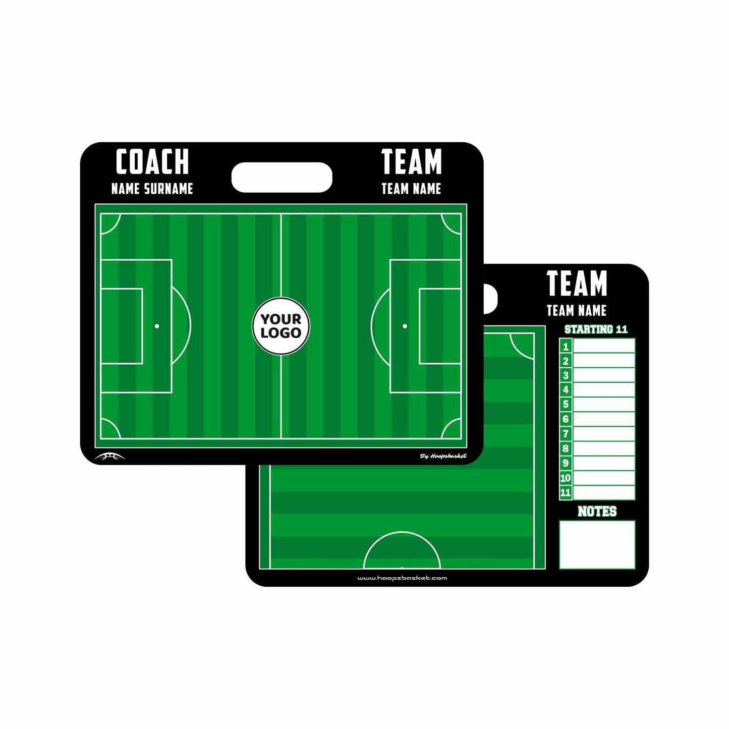 Custom Soccer / Football Magnetic Coaching Board 11.4'' x 9.4'' / 29 cm x 24 cm