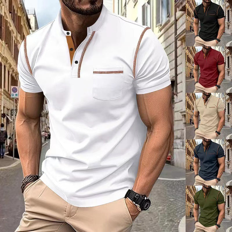 Men's Quick-Dry Polo Shirt - Lightweight Polyester Summer Casual