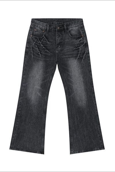 Lightning Burst Bootcut Jeans - Sybaritic Boutique