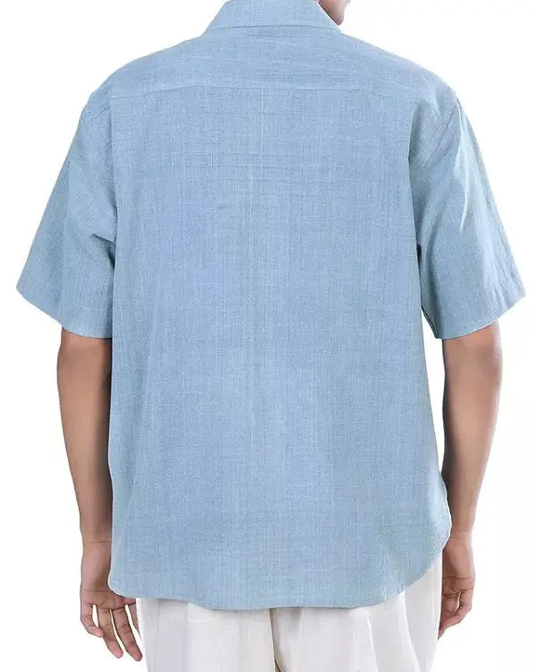 Access Hollywood Scott Evans Blue Floral Shirt
