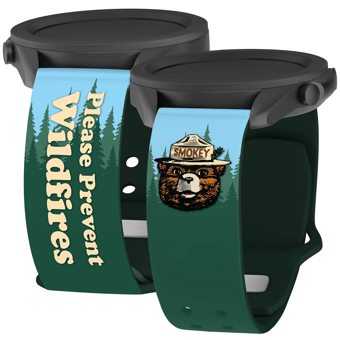 Smokey Bear Classic HD Watchband for Samsung, Garmin, Fossil, and More