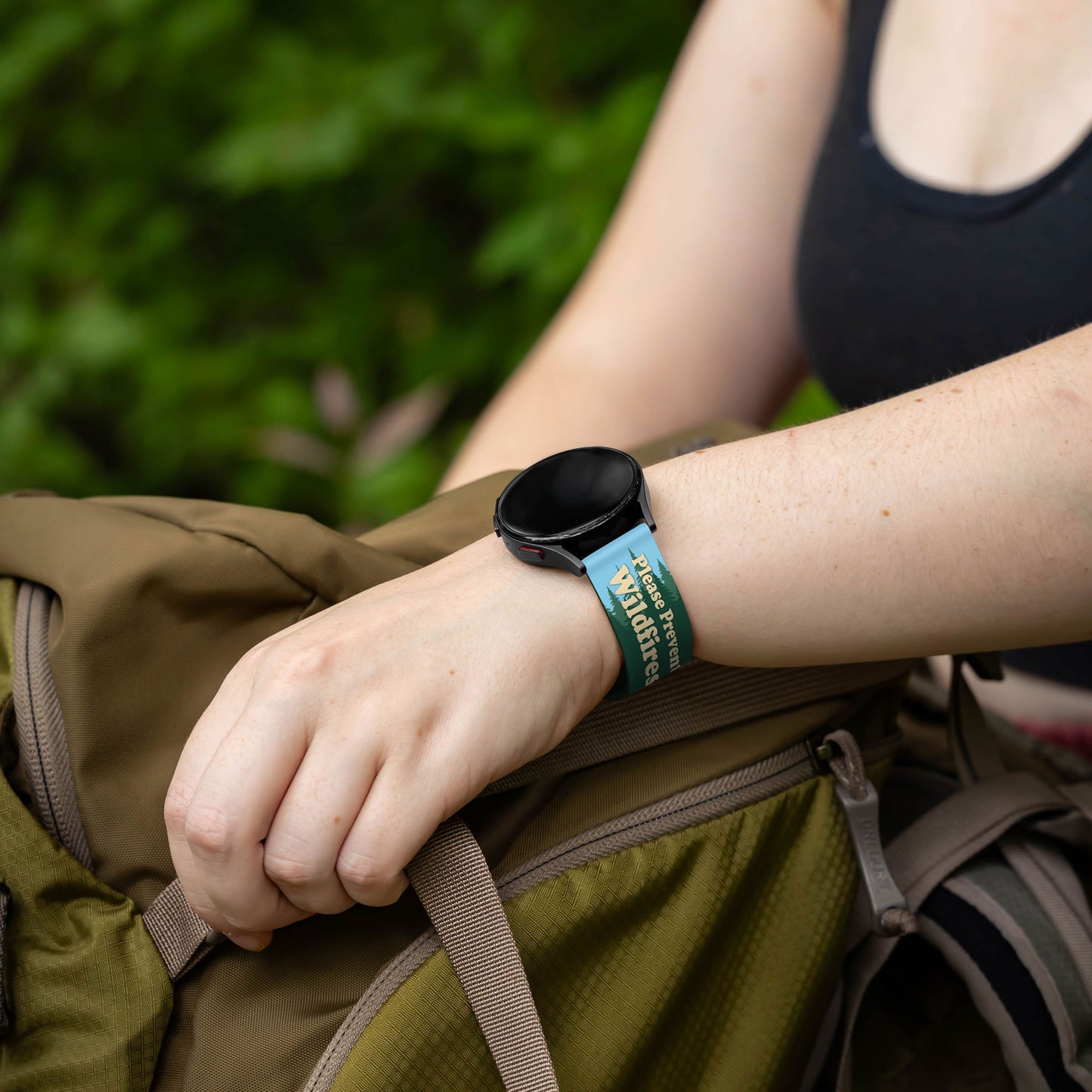 Smokey Bear Classic HD Watchband for Samsung, Garmin, Fossil, and More