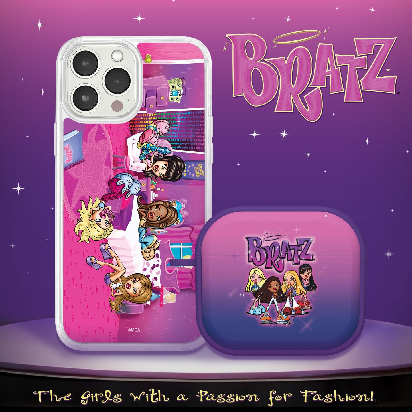 Bratz® Classic HD Apple iPhone 12 Mag-Safe Phone Case and AirPods Gen 3 Combo Package