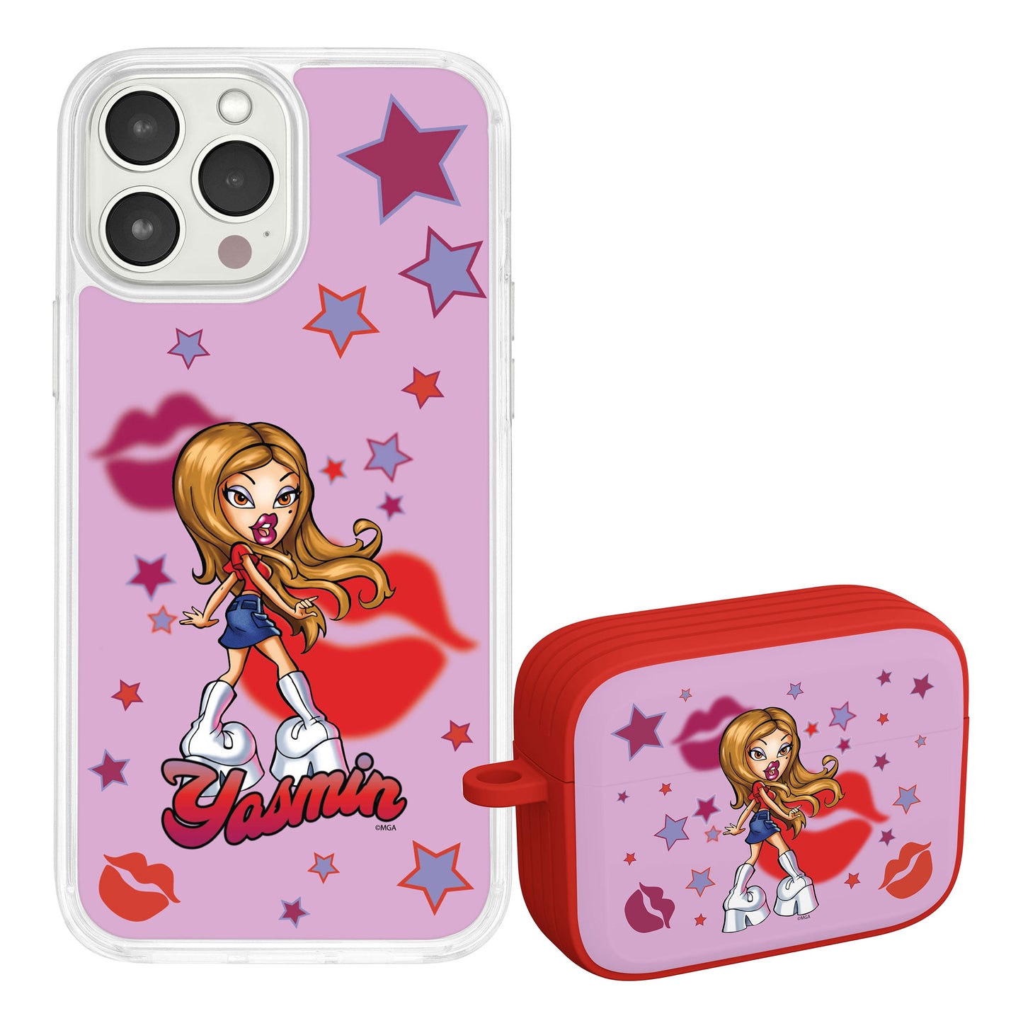 Bratz® Passion For Fashion HD Apple iPhone 15 Mag-Safe Phone Case and AirPods Pro Combo Package