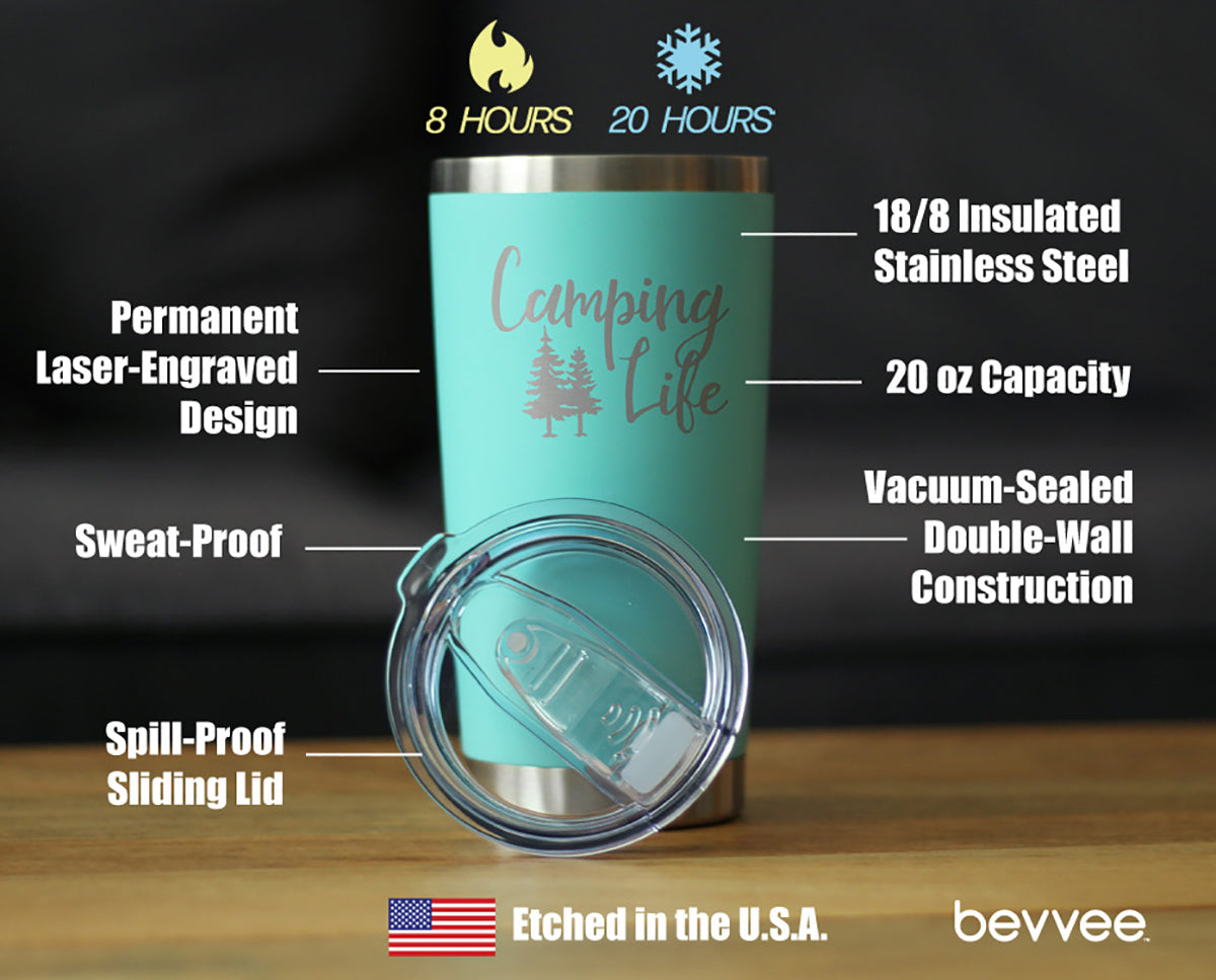 Camping Life - 20 oz Coffee Tumbler