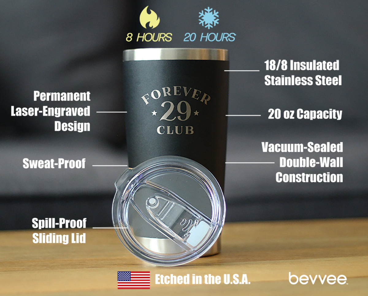 Forever 29 Club - 20 oz Coffee Tumbler