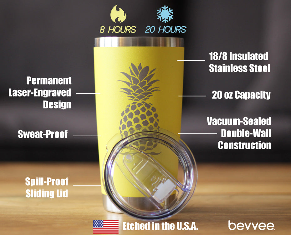 Pineapple - 20 oz Coffee Tumbler