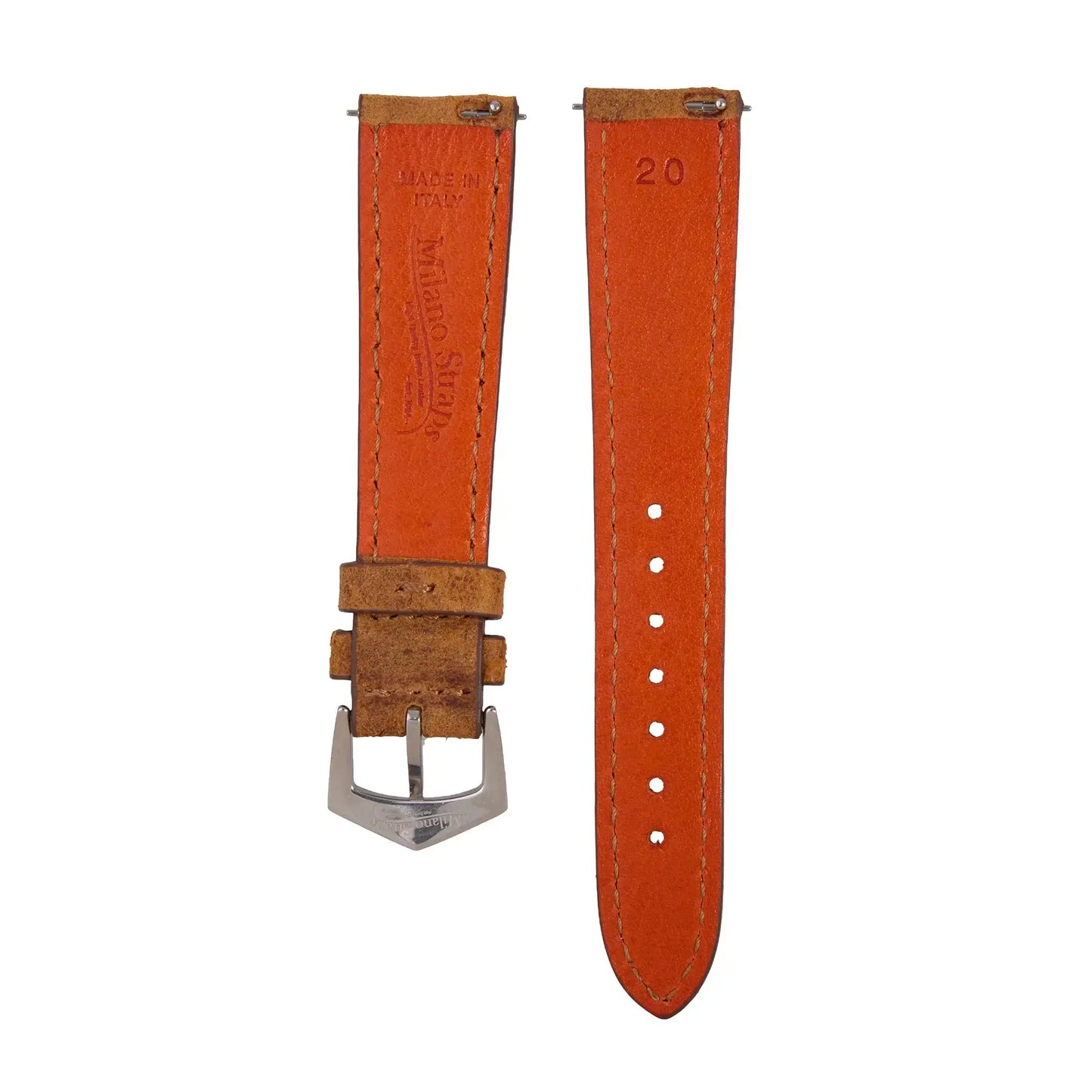 Mohawk Coach Leather Watch Band stitches tone