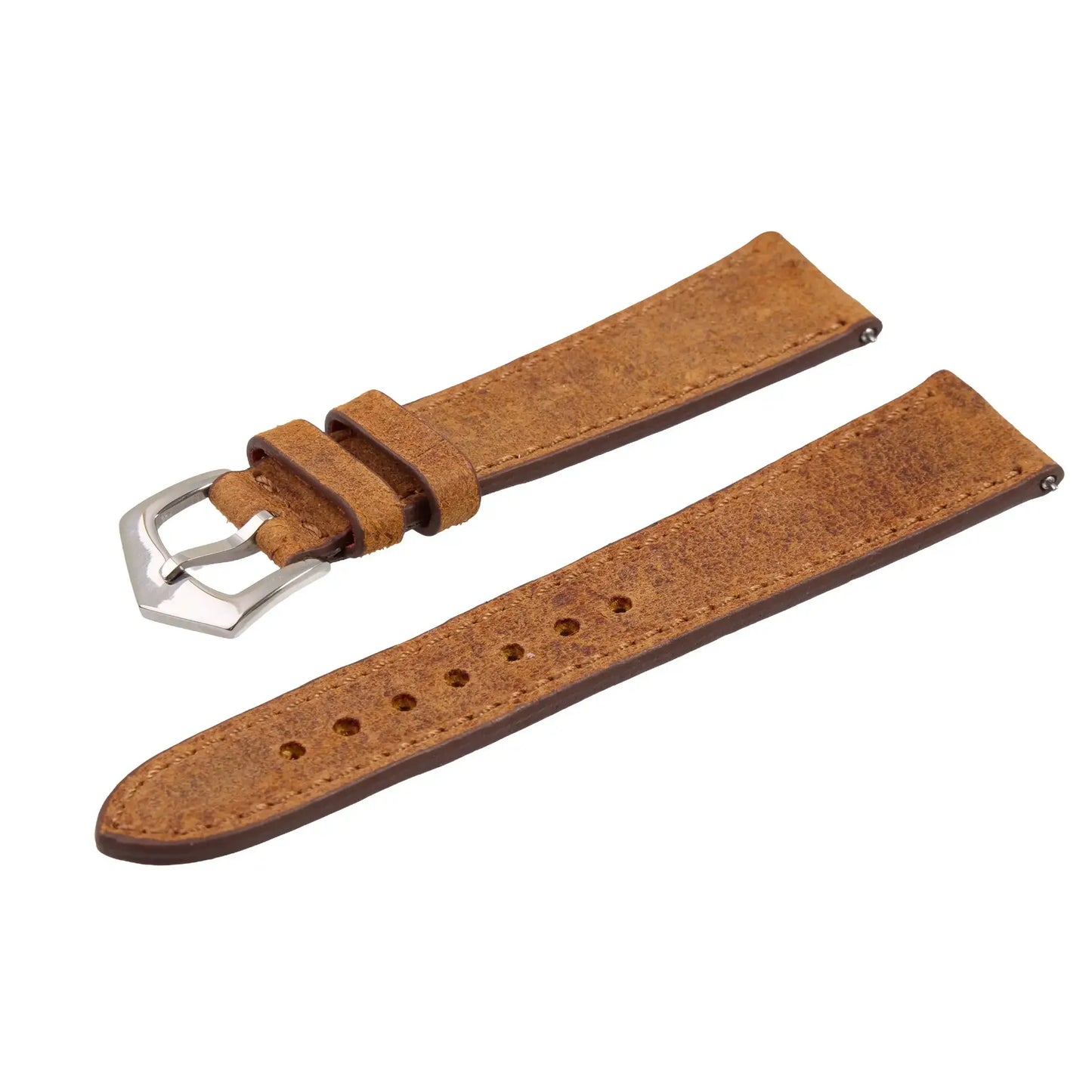 Mohawk Coach Leather Watch Band stitches tone
