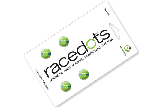 RaceDots: Magnetic Race Number Positioning System 4-Pack (Colorado)