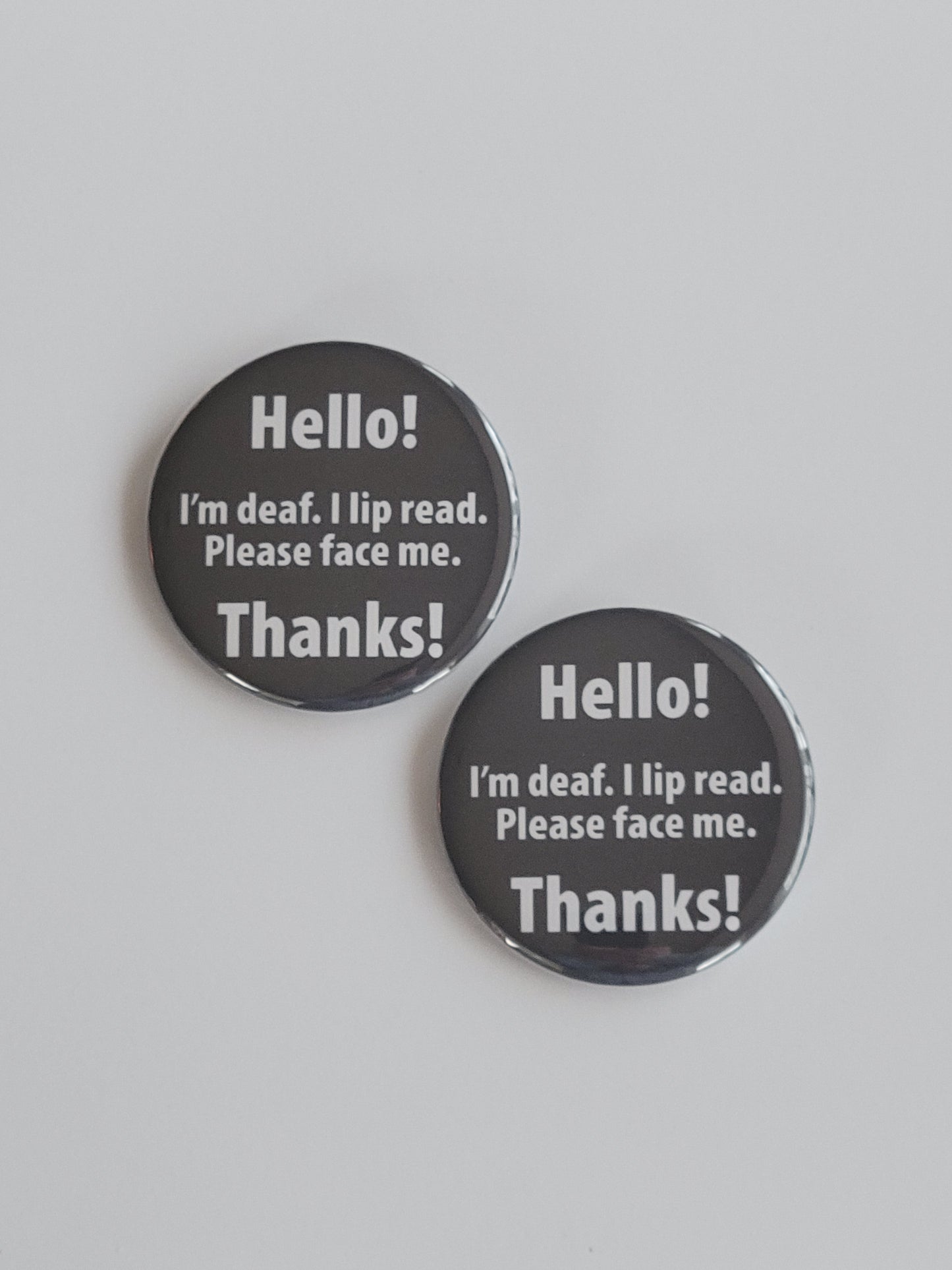 Hard of Hearing Buttons