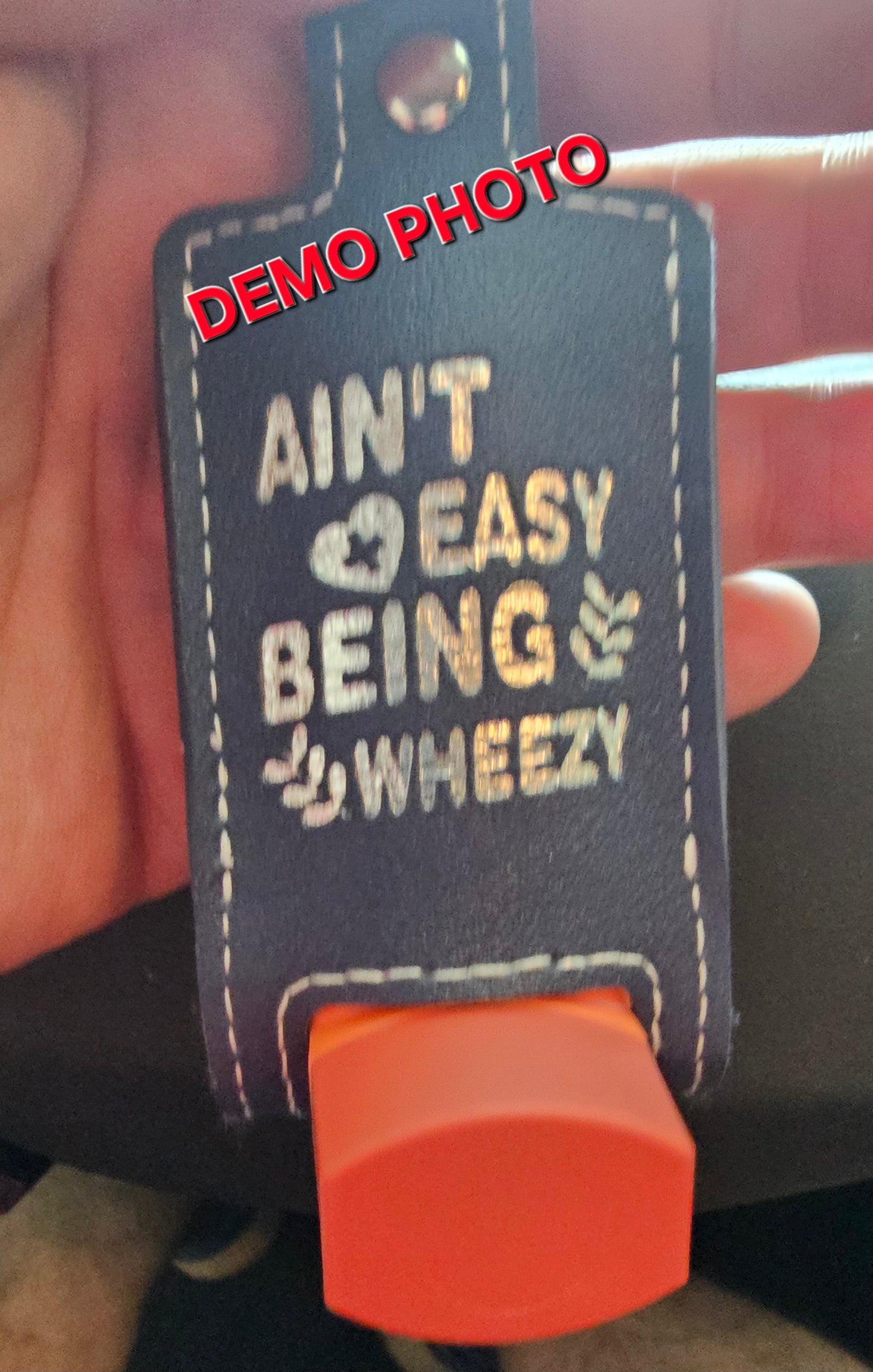 Holster keychain for inhaler