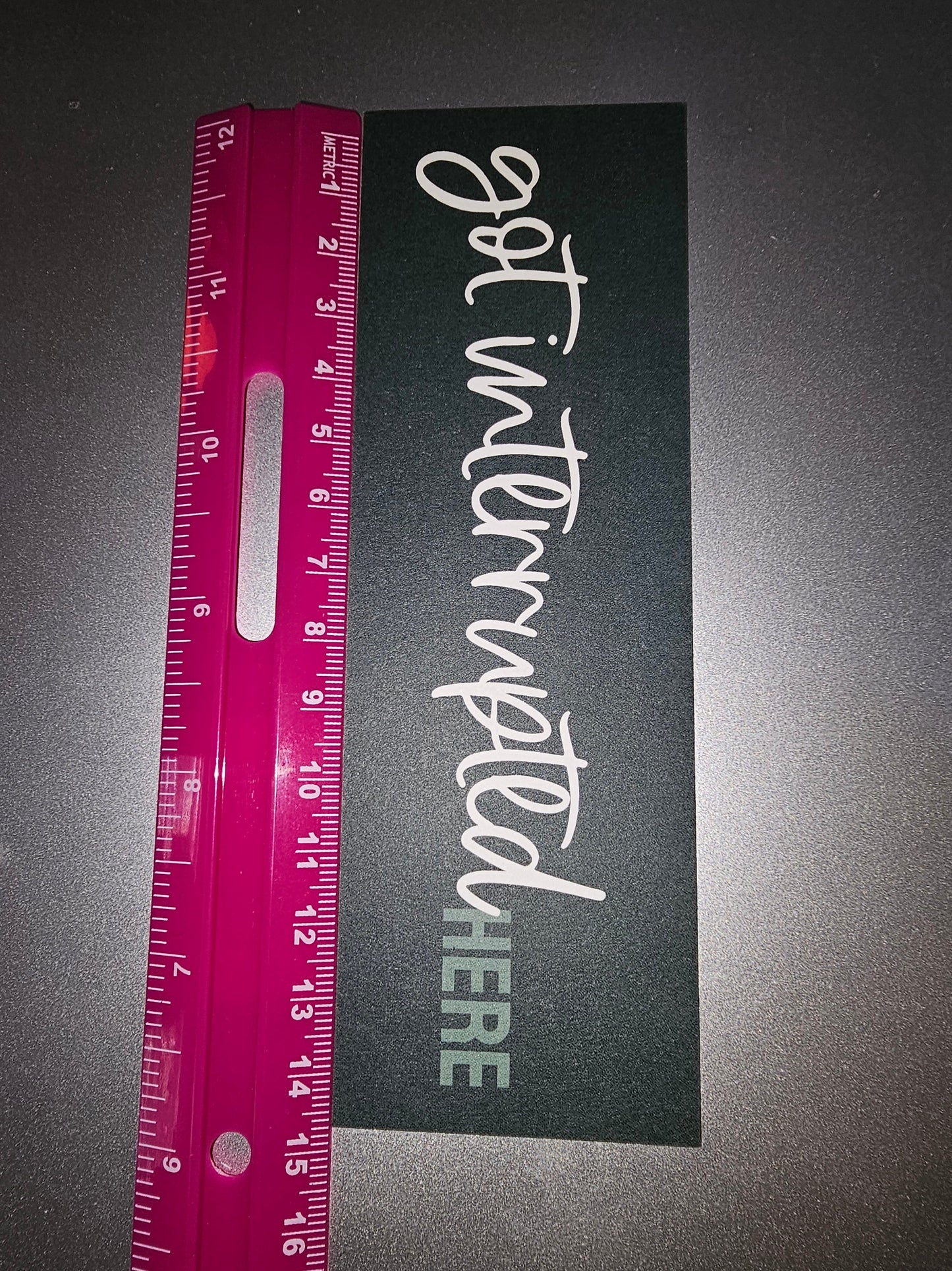 Bookmark - interrupted