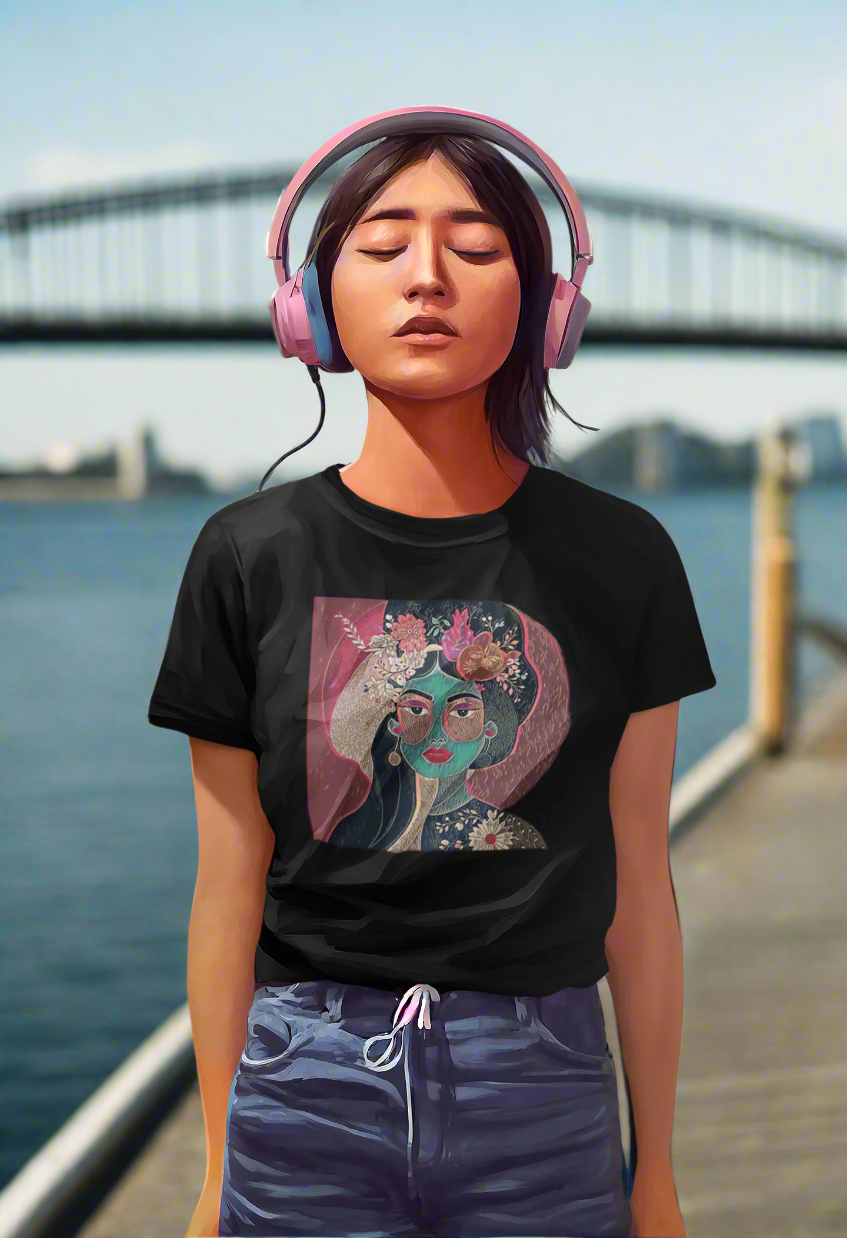 Floral Abstract Graphic Tee