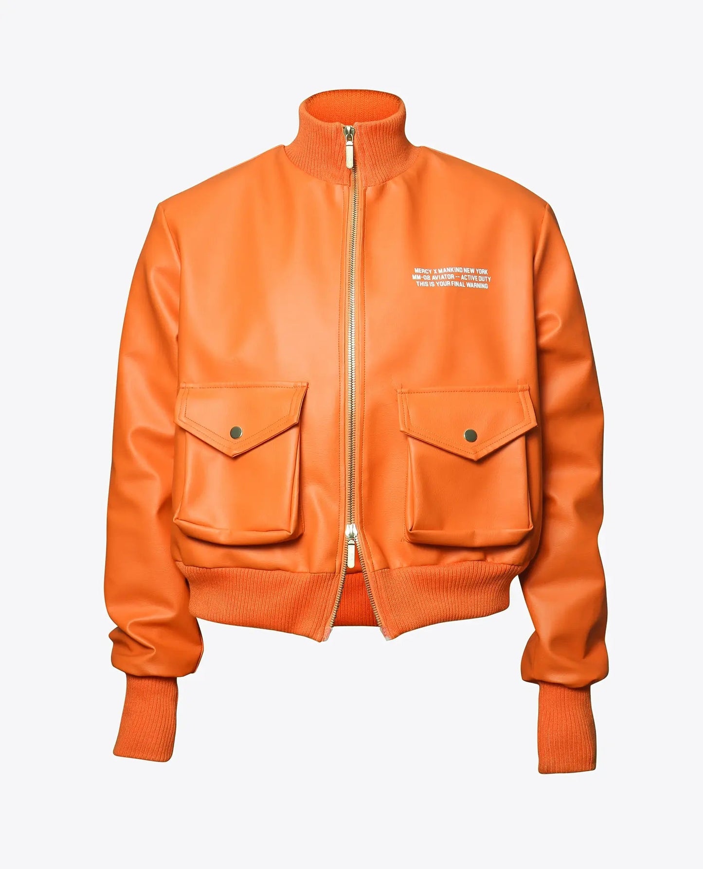 Juice Wrld Orange Aviator Jacket