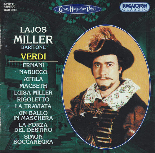Verdi / Miller,lajos - Lajos Miller: Arias From Ernani Macbeth Rigoletto - Music CD