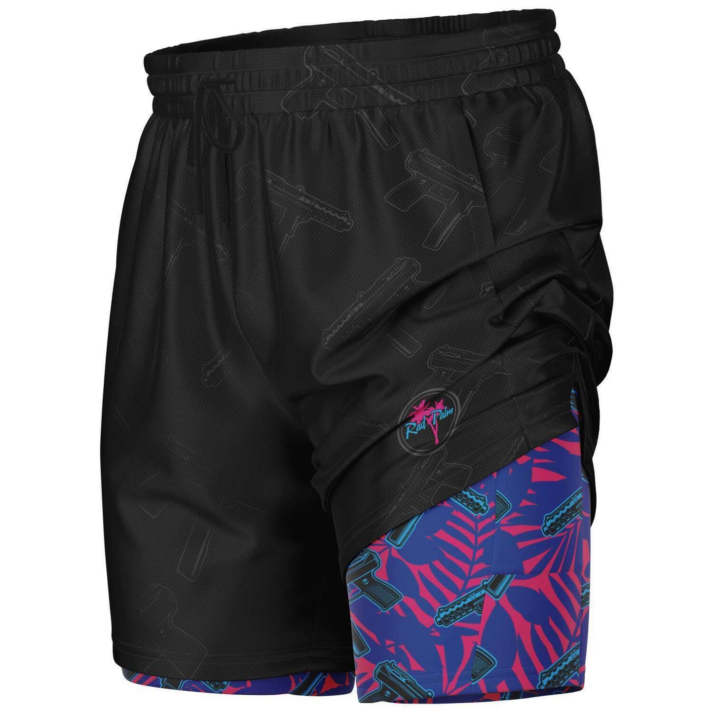 9 Lives Murdered Out Men's 2-in-1 Shorts