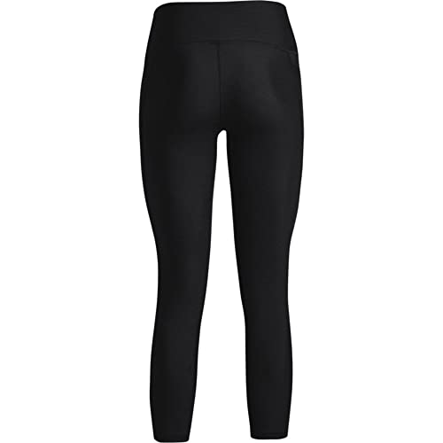 Under Armour womens Heatgear Armour High No-slip Waistband Ankle Leggings , Black (001)/White , Medium