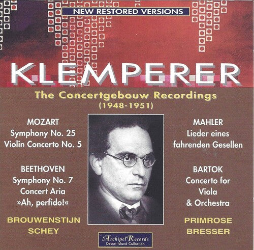 Mozart / Klemperer - Concertgebouw 1948-51 - Music CD