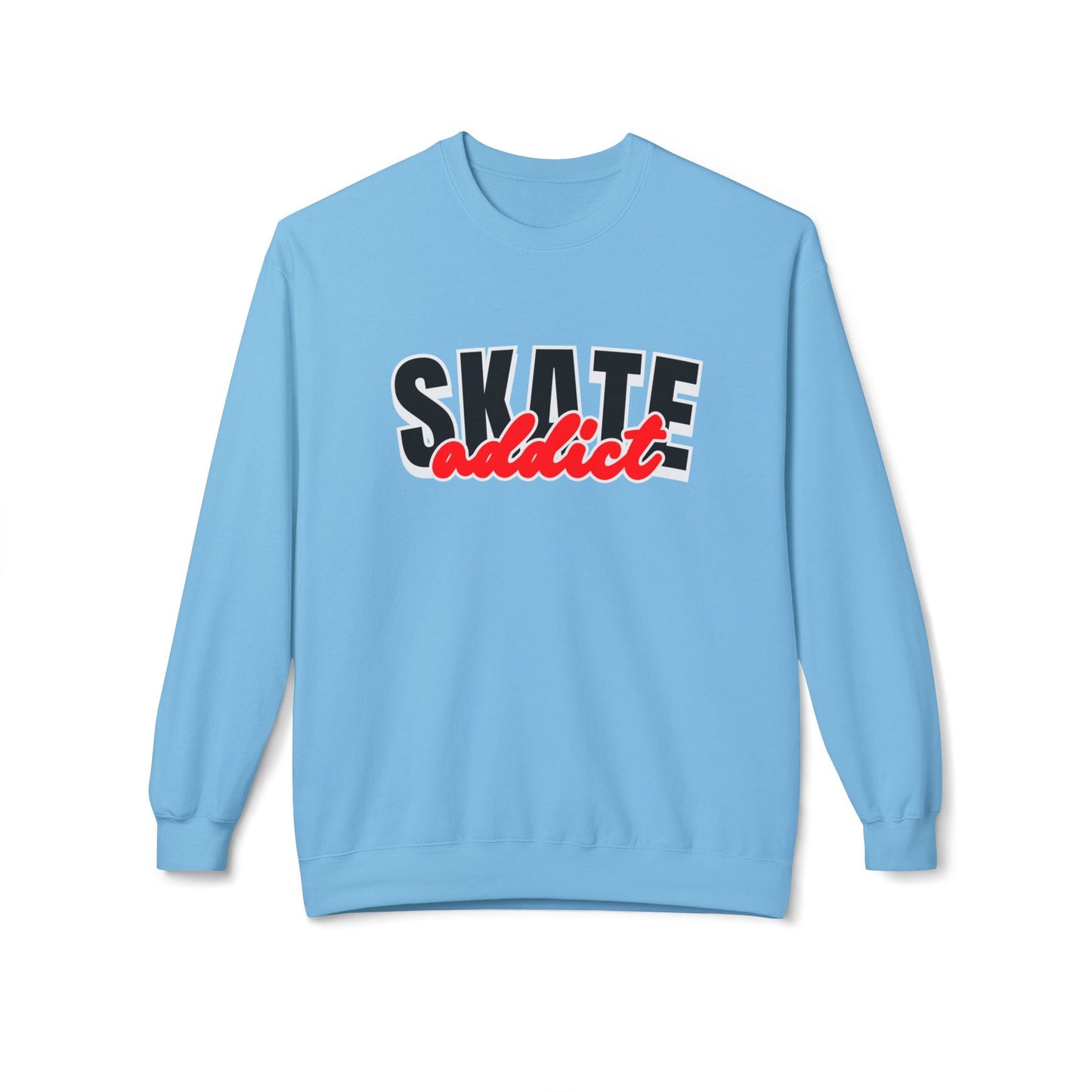 Skate Addict Unisex Fleece Crewneck Sweatshirt