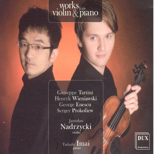 Tartini / Nadrzycki / Imai - Works For Violin & Piano - Music CD
