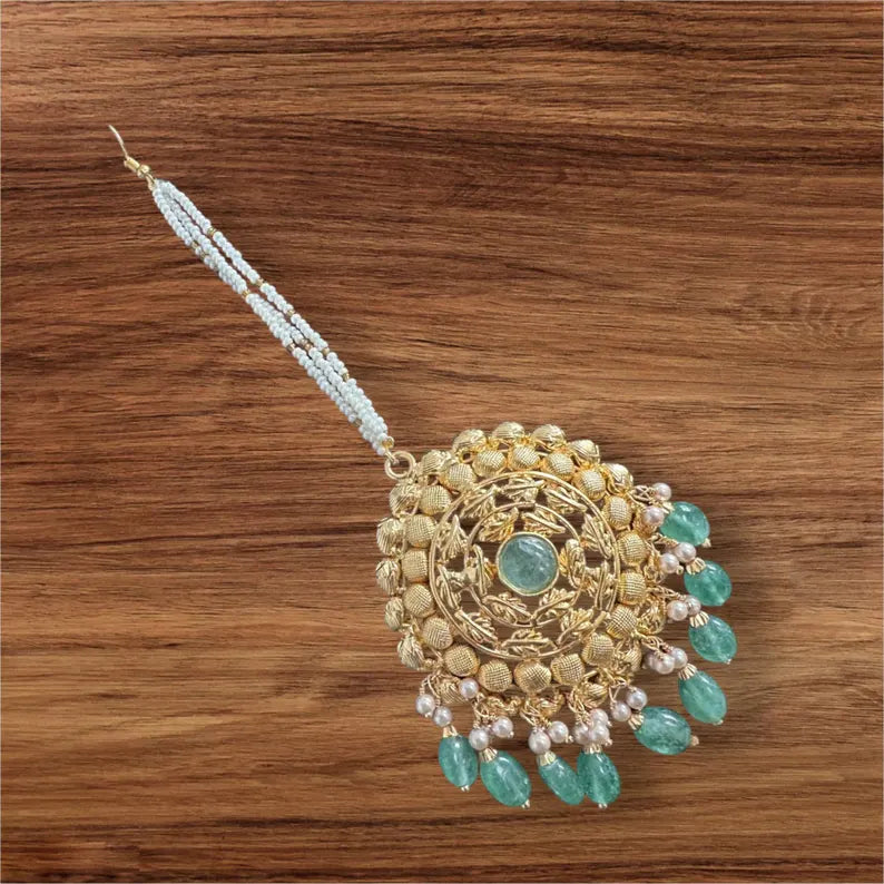 Traditional choker set in gold plated silver ( READY TO SHIP )