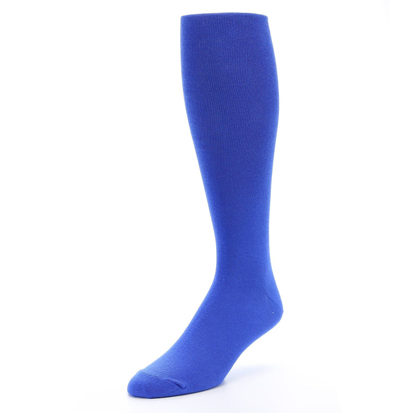 Royal Blue Solid Men's Over-the-Calf Dress Socks