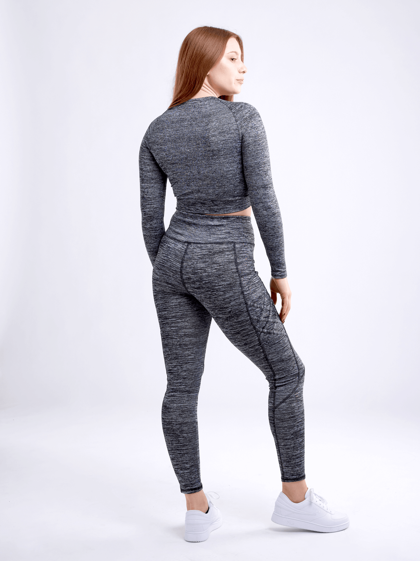 JupiterGear High-Waisted Criss-Cross Training Leggings with Hip Pockets
