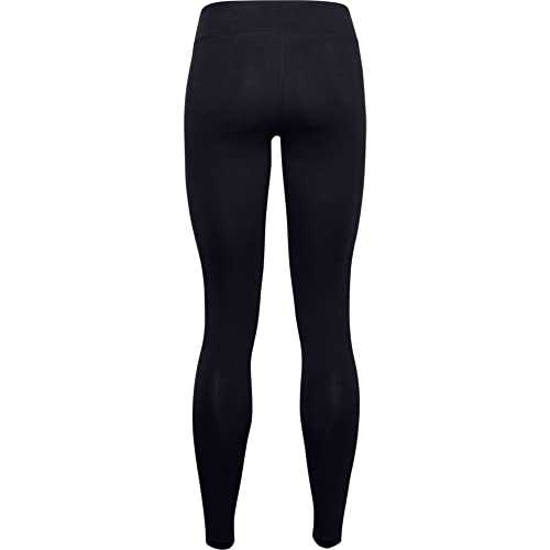 Under Armour Women's Favorite Wordmark Leggings , Black (001)/White , Large