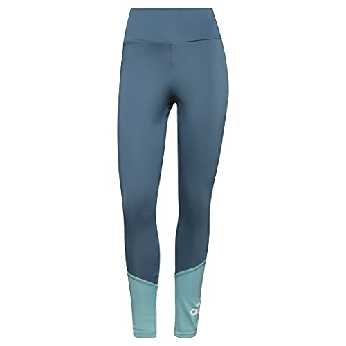 adidas Women's Big Logo Sport Tights, Orbit Indigo/Mint Tone/White, Large
