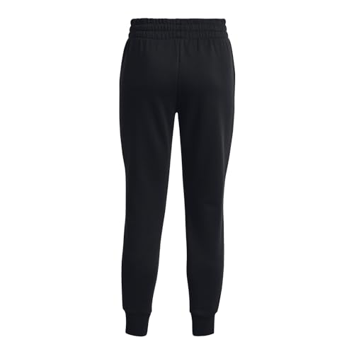 Under Armour Womens Rival Fleece Joggers , (001) Black / / White , Medium