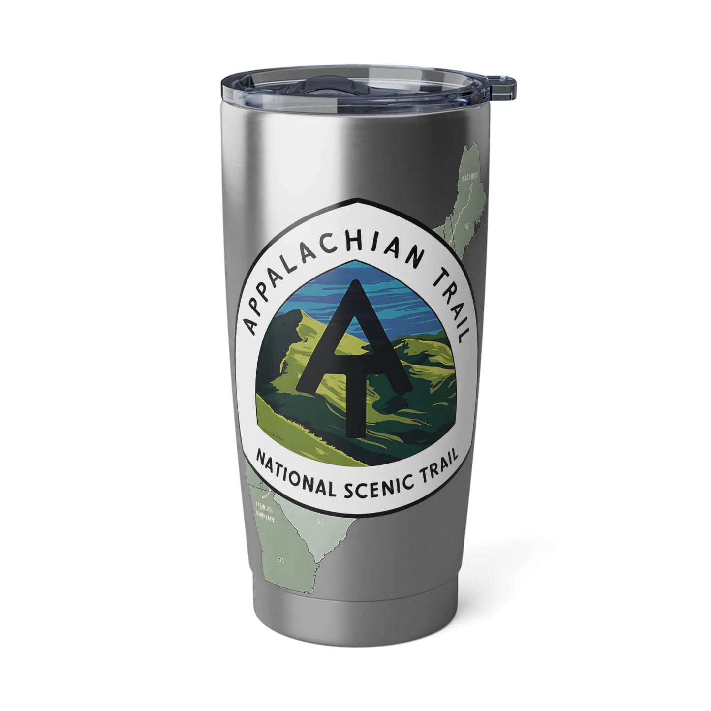 Appalachian Trail Insulated 20oz Tumbler Map Logo