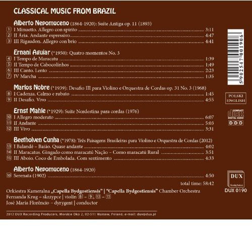 Nepomuceno / Krug / Florencio - Classical Music From Brazil - Music CD