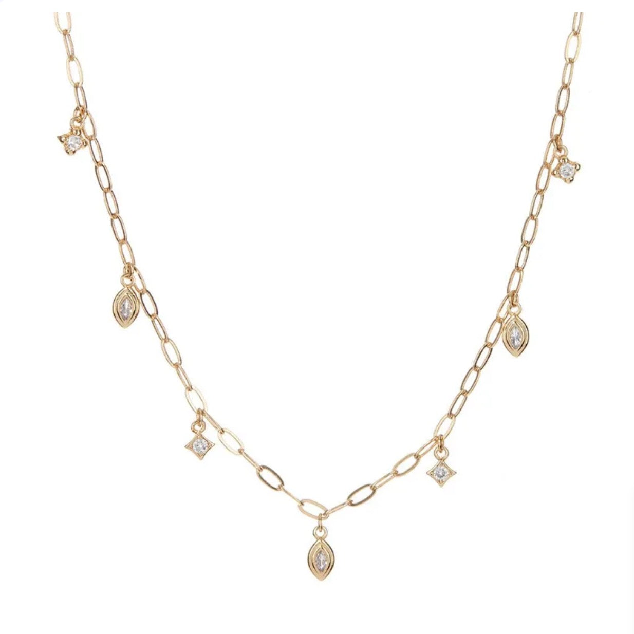 Diamond Dangler Necklace
