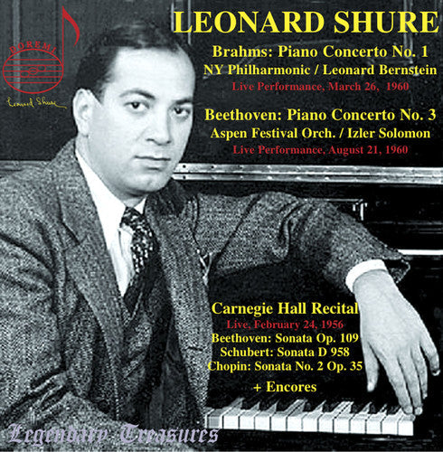 Brahms / Shure / New York Philharmonic / Bernstein - Piano Concerto No. 1 - Music CD