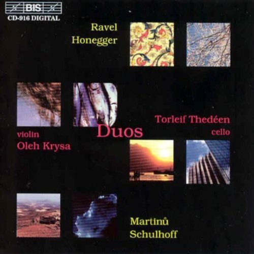 Ravel / Martinu / Honegger / Drysa / Thedeen - Sonatas For Violin & Cello - Music CD