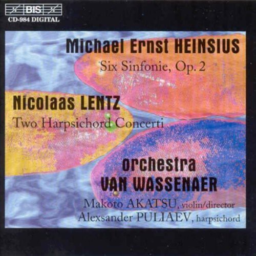 Heinsius / Lentz / Orch Van Wassenaer - 6 Sinfonie / 2 Hpschd Cti - Music CD