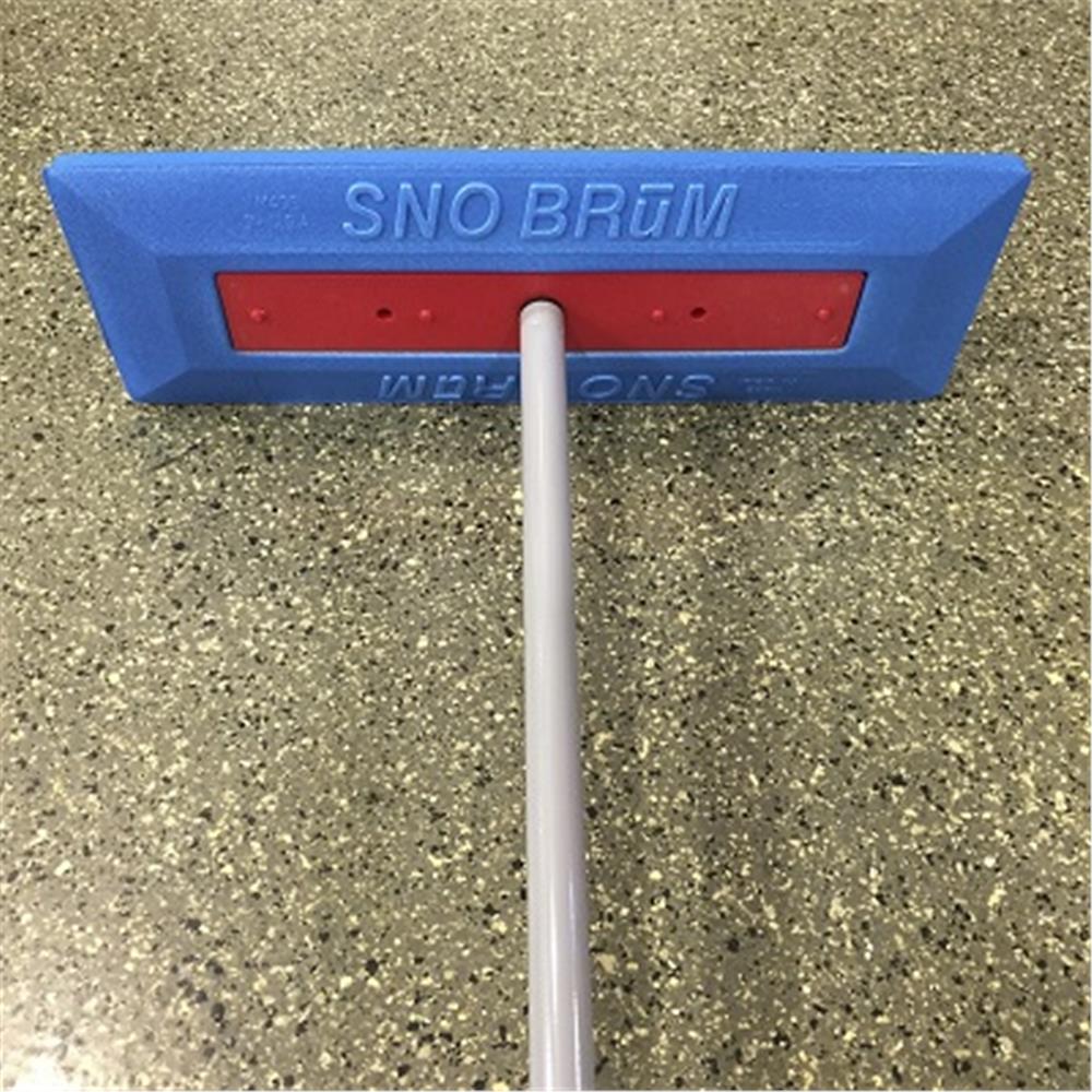 SnoBrum Car Snow Broom with Soft Foam Head & Extendable Handle - Durable, Non-Abrasive Snow Removal Tool for Vehicles, Made in USA