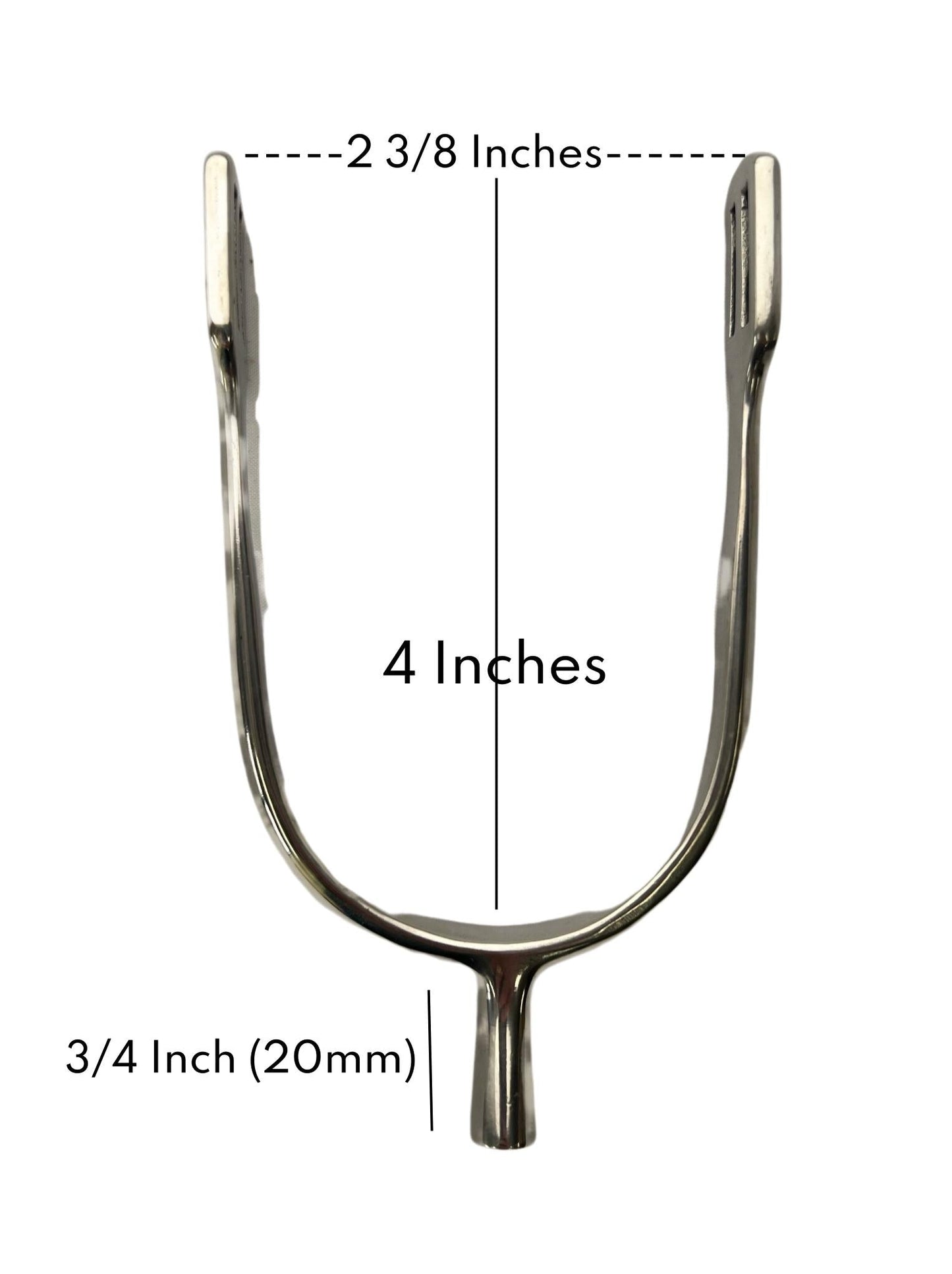 AJ Tack Ladies Stainless Steel Prince of Wales English Spurs