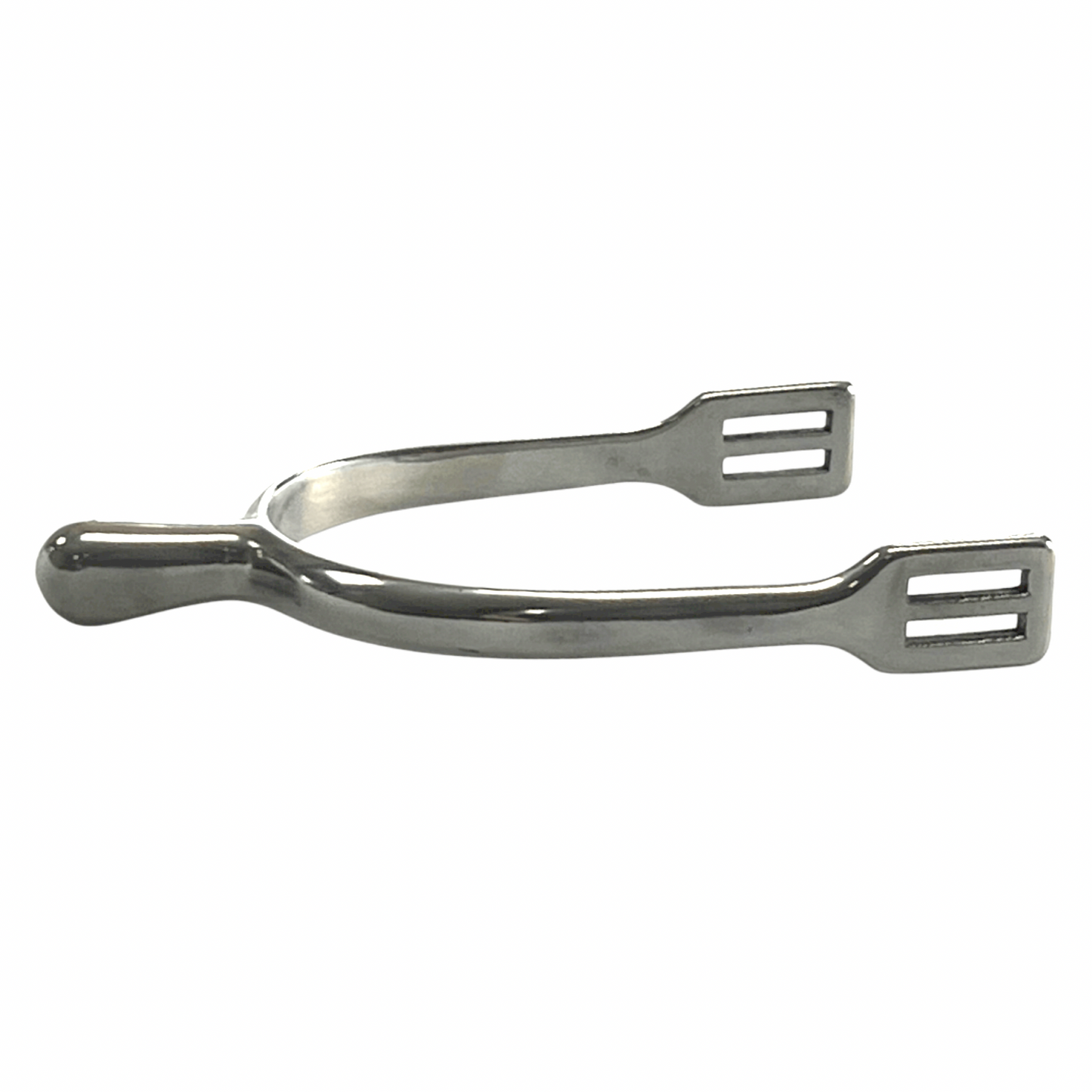 AJ Tack Ladies Stainless Steel Smooth Knob Dressage Spurs