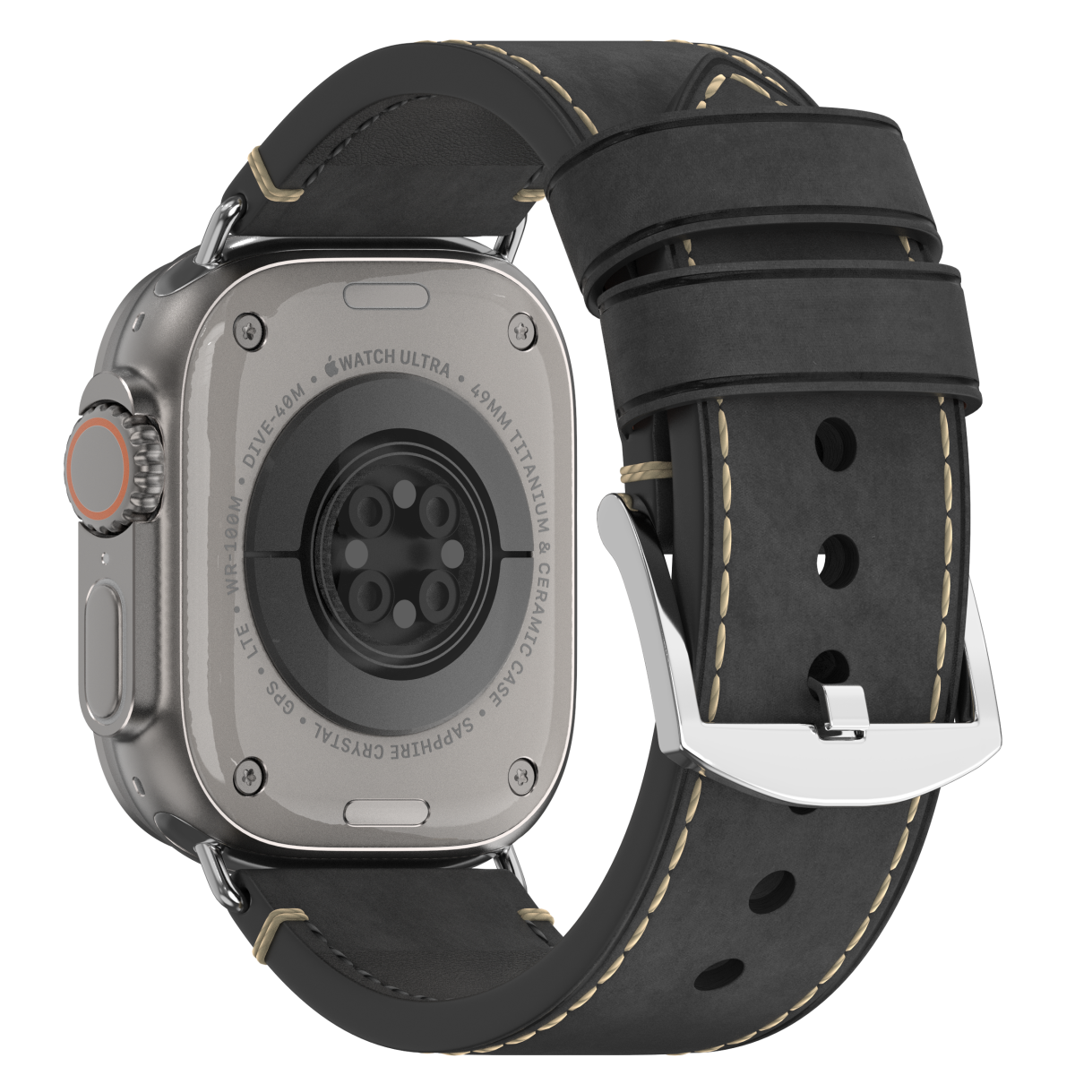 Premium Vintage Leather Band for Apple Watch , Handcrafted Distressed Finish