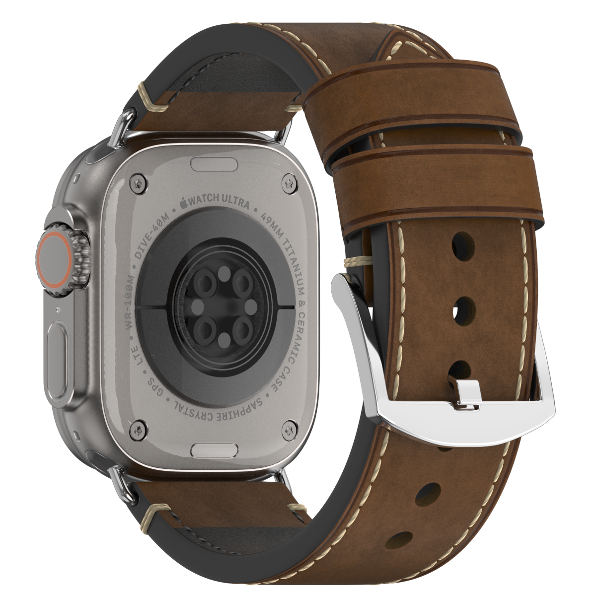 Premium Vintage Leather Band for Apple Watch , Handcrafted Distressed Finish