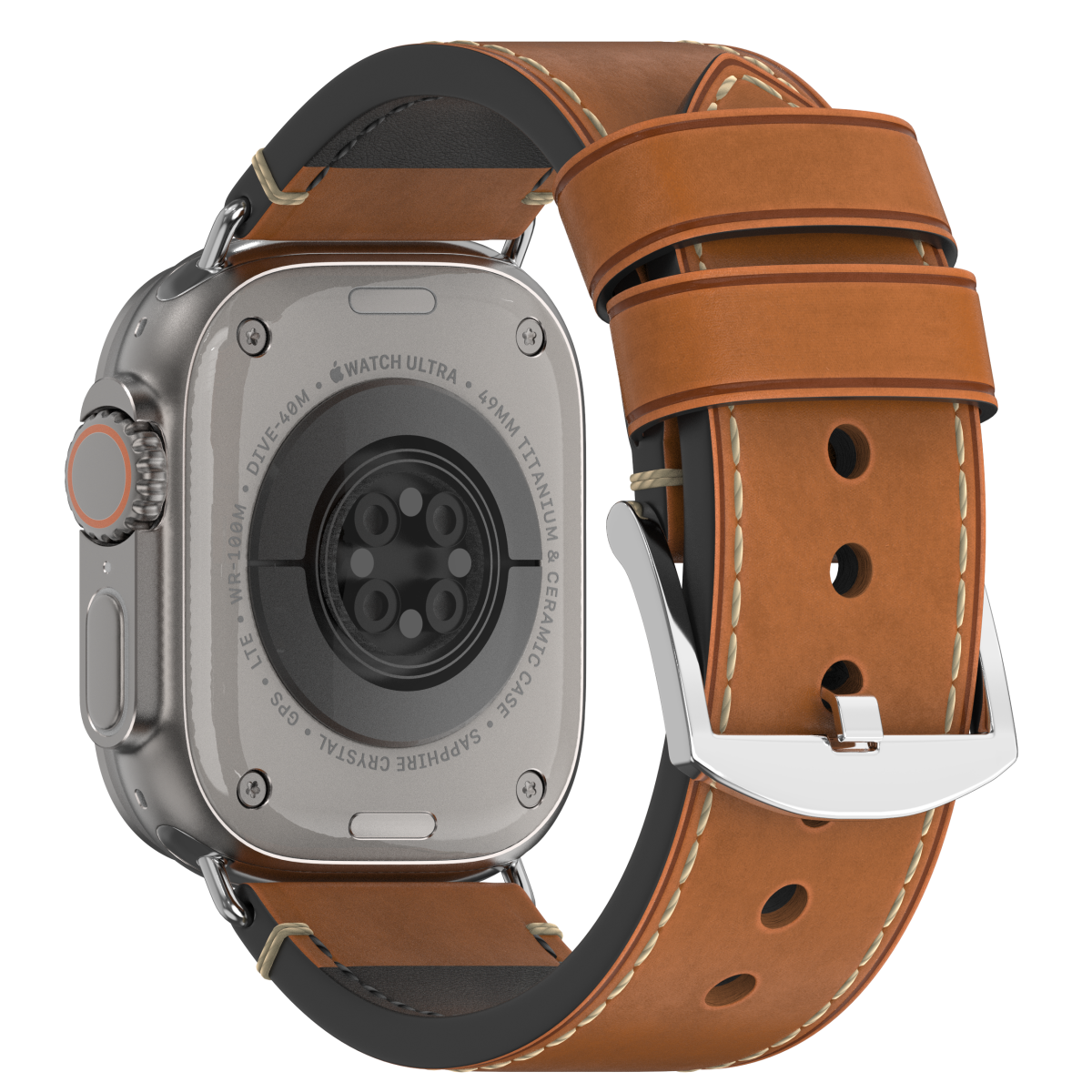 Premium Vintage Leather Band for Apple Watch , Handcrafted Distressed Finish