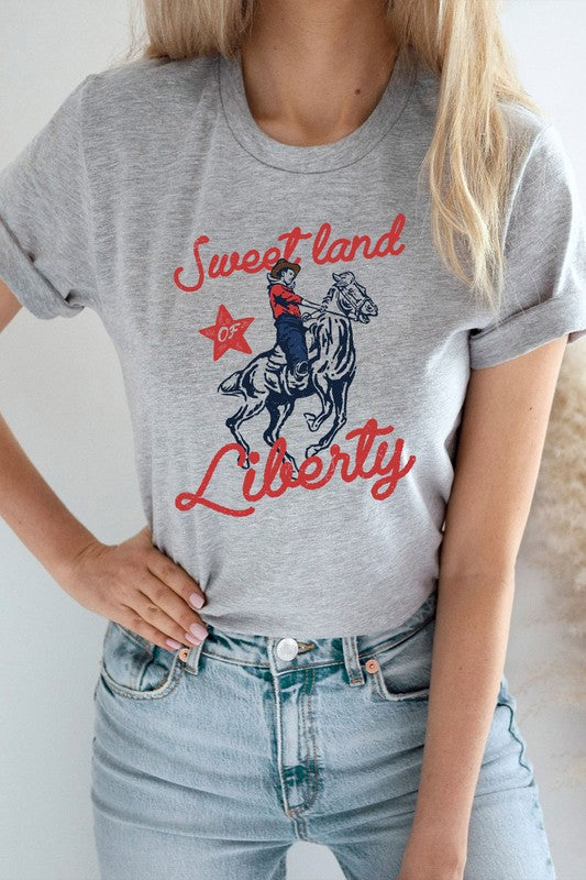 Sweet Land Of Liberty Basic Graphic Tee