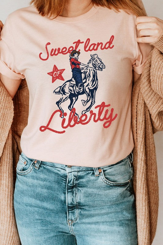 Sweet Land Of Liberty Basic Graphic Tee
