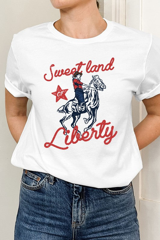 Sweet Land Of Liberty Basic Graphic Tee