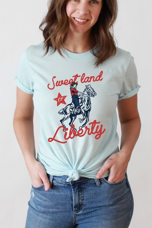 Sweet Land Of Liberty Basic Graphic Tee